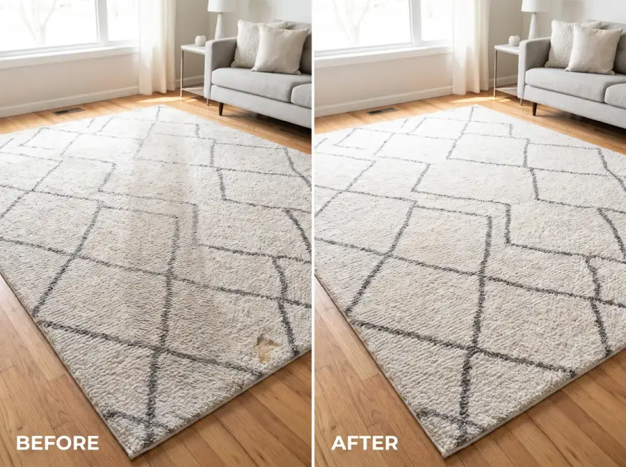 RTP Upholstery before and after cleaning — photo 2
