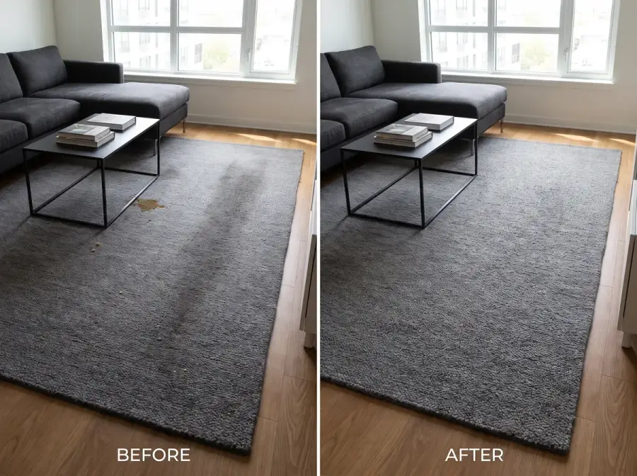 RTP Upholstery before and after cleaning — photo 3