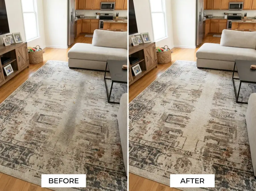 RTP Upholstery before and after cleaning — photo 7