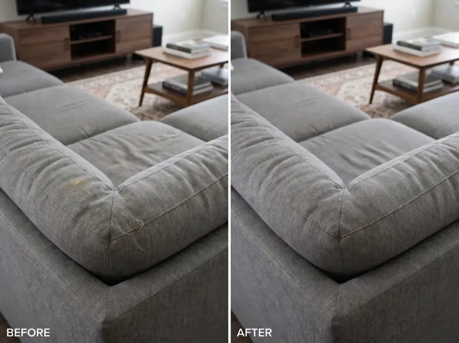 RTP Upholstery before and after cleaning — photo 16